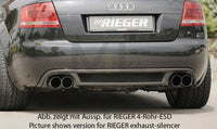 Rieger 00099819 Audi 8H A4 Rear Diffuser for Sport Tailpipe Left & Right - Carbon-Look