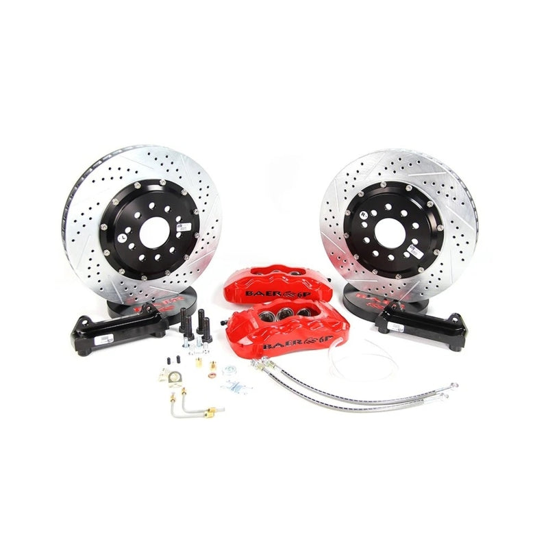 Baer Brakes 97-04 Chevrolet Corvette 14in Pro+ Front SDZ Brake Kit - Silver
