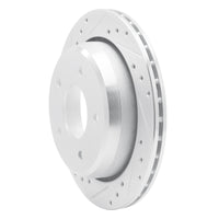 R1 Concepts R1 94-96 Chevrolet Caprice Rear Left Drilled & Slotted Silver Brake Rotor