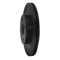 R1 Concepts R1 00-05 Toyota MR2 Spyder Front Right Drilled & Slotted Black Brake Rotor