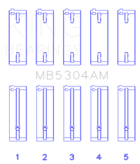 King Engine Bearings Kia/Mazda DOHC 16 Valve/SOHC 16 Valve/SOHC 8 Valve (Size +0.5) Main Bearing Set