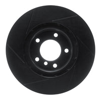 R1 Concepts R1 95-02 BMW M3 Left Front Slotted Black Brake Rotor