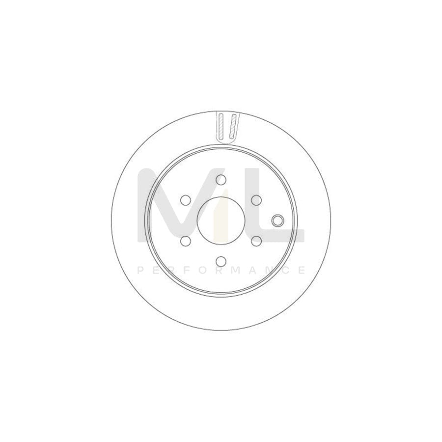 TRW DF6289 Brake Disc Vented, Painted | Performance Parts Direct Car Parts
