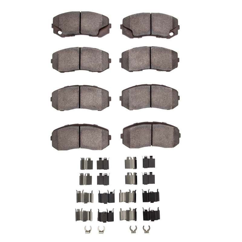 DFC 05-11 Freightliner FL360 (Mexico) Rear/Front 5000 Adv Semi Metallic Brake Pads & Hardware Kit