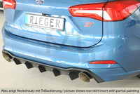 Rieger 00034212 Ford DEH Focus 4 Rear Diffuser for Sport Tailpipe Left & Right (Inc. Focus 4 ST) -  Matte Black