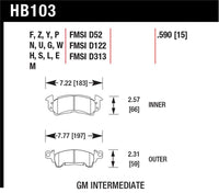 Hawk Performance Hawk 76-77 Chevrolet Camaro LT / 72 Camaro Z28 / 69-81 Camaro Super Duty Street Front Brake Pads