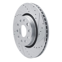 R1 Concepts R1 18-25 Jeep Gladiator Front Right Drilled & Slotted Silver Brake Rotor