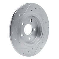 R1 Concepts R1 87-91 Chrysler TC Maserati Rear Right Drilled & Slotted Silver Brake Rotor