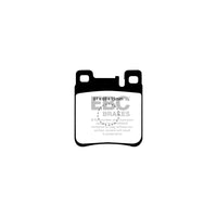 EBC PD03KR225 Chrysler Mercedes-Benz Yellowstuff Rear Brake Pad & Plain Disc Kit - ATE / Brembo Caliper