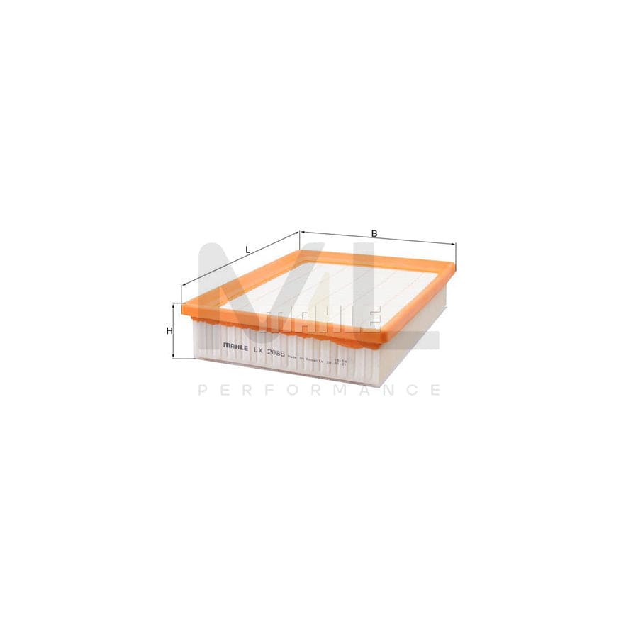 MAHLE ORIGINAL LX 2085 Air Filter Filter Insert | Performance Parts DirectCar Parts