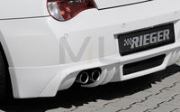 Rieger 00050519 BMW Z4 E85 Rear Diffuser for Twin Tailpipe Left & Right -  Matte Black
