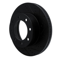R1 Concepts R1 12-25 Ford F-250 4WD (Super Duty) Front Right Drilled & Slotted Black Brake Rotor