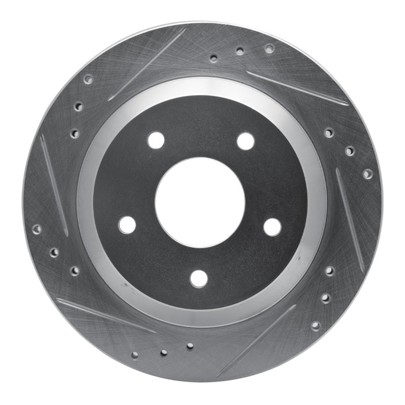 R1 Concepts R1 1985-1992 Chevrolet Camaro Rear Left Drilled & Slotted Silver Brake Rotor