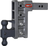 GEN-Y Hitch Gen-Y Mega Duty 2.5in Shank 9in Drop 3.5K TW 32K Hitch w/GH-0161 Dual-Ball/Pintle Lock
