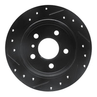 R1 Concepts R1 06-11 Mercedes-Benz B200 Rear Right Drilled & Slotted Black Brake Rotor