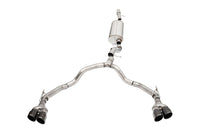 CORSA Performance Corsa 2021-2025 Tahoe / GMC Yukon 4DR 6.2L 4WD Dual Rear 3in - 2.75in Sport Cat-Back DW 4in BLKTips
