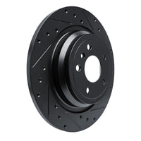 R1 Concepts R1 12-18 Mercedes-Benz GLE350 Rear Right Drilled & Slotted Black Brake Rotor