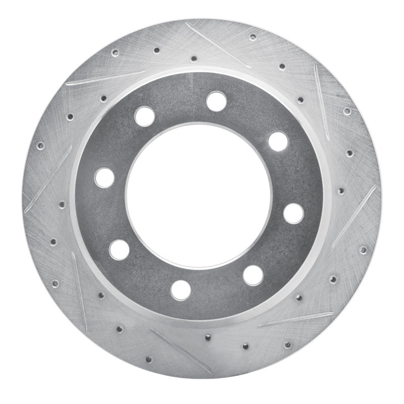 R1 Concepts R1 09-20 Chevrolet Express 4500 Rear Right Drilled & Slotted Silver Brake Rotor