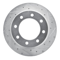 R1 Concepts R1 09-20 Chevrolet Express 4500 Rear Right Drilled & Slotted Silver Brake Rotor