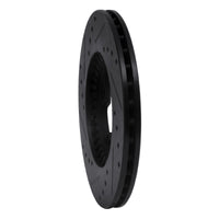 R1 Concepts R1 79-83 Nissan 280ZX Front Right Drilled & Slotted Black Brake Rotor