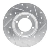 R1 Concepts R1 78-83 Dodge COLT Front Left Drilled & Slotted Silver Brake Rotor