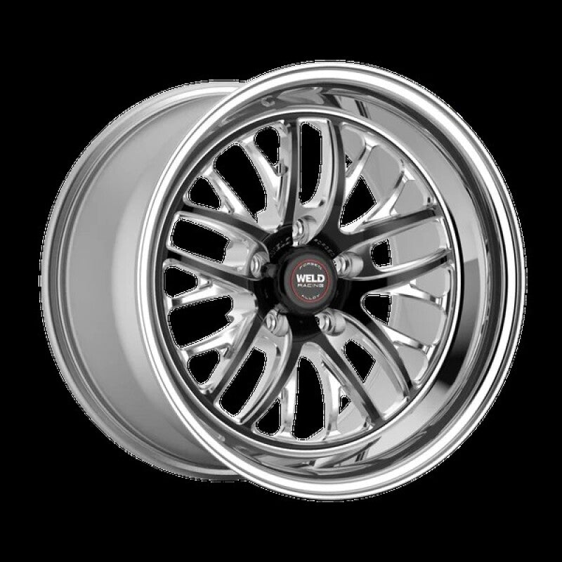 Weld S82 18x5 / 5x115 BP / 2.1in BS Black Wheel (High Pad) - Non-Beadlock