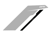 APR Sideburn Stickers - Silver APR/Black Stripe (Pair)