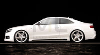 Rieger 00055400 Audi B8 B81 A5 Rear Diffuser for Original Tailpipe Left & RIght -  Matte Black
