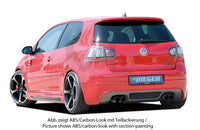 Rieger 00059408 VW Mk5 Golf Rear Diffuser for Twin Tailpipe Left & Right -  Matte Black