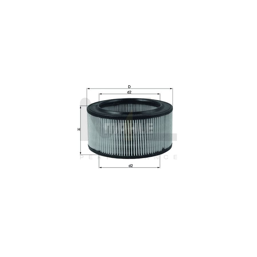 MAHLE ORIGINAL LX 260 Air Filter Filter Insert | Performance Parts DirectCar Parts