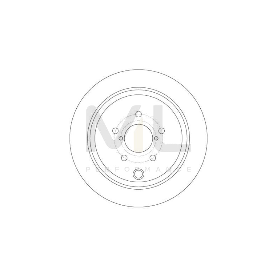 TRW DF6306 Brake Disc Solid, Painted | Performance Parts Direct Car Parts