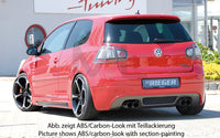 Rieger 00059408 VW Mk5 Golf Rear Diffuser for Twin Tailpipe Left & Right -  Matte Black