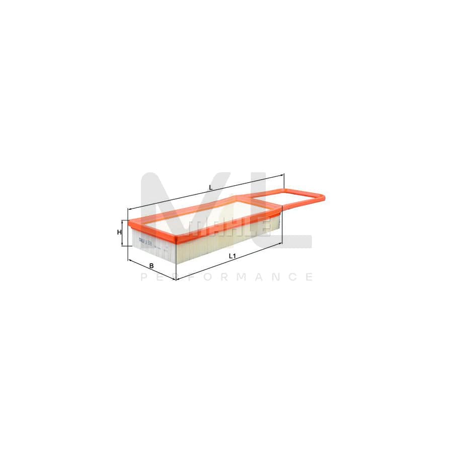 MAHLE ORIGINAL LX 3249 Air Filter Filter Insert | Performance Parts DirectCar Parts