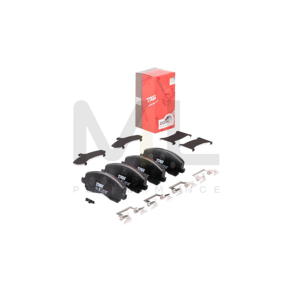 TRW Cotec Gdb4142 Brake Pad Set With Acoustic Wear Warning, With Accessories | Performance Parts Direct Car Parts