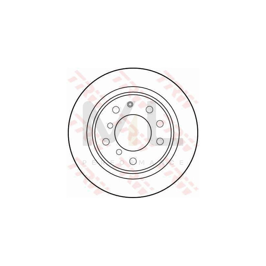 TRW DF1558 Brake Disc Solid | Performance Parts Direct Car Parts