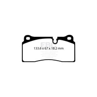 EBC DP52425NDX BMW F87 Bluestuff NDX Rear Brake Pads  - Brembo Caliper (Inc. M2 Competition & M2 CS) 2 |