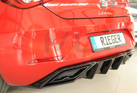 Rieger 00088210 SEAT Leon KL Rear Diffuser - Glossy Black