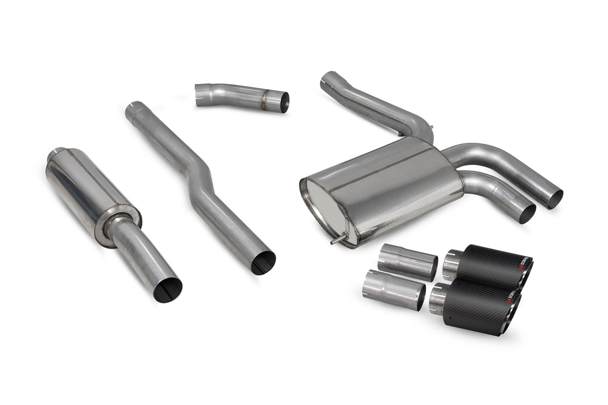 Scorpion SMN020CF Mini Mini F55 Resonated Cat-Back Exhaust System