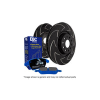 EBC PD19KF181 Seat Leon (1P) Bluestuff Front Brake Pad & BSD Disc Kit - Brembo Caliper