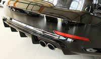 Rieger 00088164 Audi 8V S3 Rear Diffuser for Original Twin Tailpipe Left & Right - Glossy Black