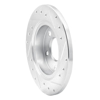 R1 Concepts R1 93-05 Ford Taurus SHO Rear Left Drilled & Slotted Silver Brake Rotor