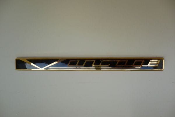 Genuine Aston Martin 095-078-0010 Vantage Badge Gold and Black