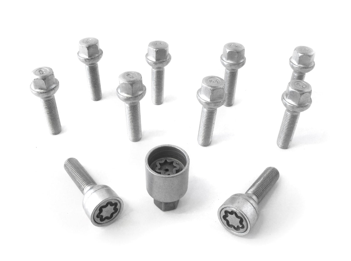 H&R 1254302Set Wheel-Lock Set M12 Round Head R12Mm