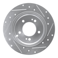 R1 Concepts R1 07-12 Kia Rondo (Canada) Rear Left Drilled & Slotted Silver Brake Rotor