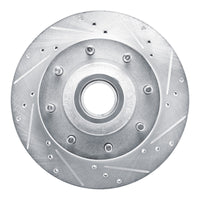 R1 Concepts R1 80-85 Ford E-250 Econoline Club Wagon Front Right Drilled & Slotted Silver Brake Rotor