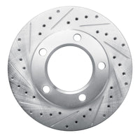 R1 Concepts R1 80-93 Dodge W100 Front Left Drilled & Slotted Silver Brake Rotor