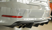 Rieger 00056807 Audi 8V A3 Rear Diffuser for Twin Tailpipe Left -  Matte Black