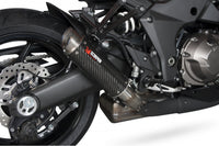 Scorpion KA1008CEM Kawasaki Z1000 Rp1-Gp Slip-On Exhaust (Pair) - Carbon Fibre Sleeve