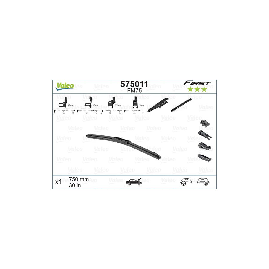 Valeo First Multiconnection 575011 Wiper Blade