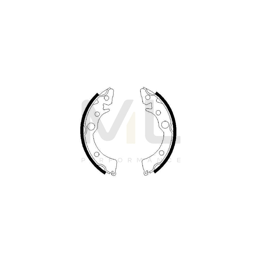 BOSCH 0 986 487 233 Brake Shoe Set | Performance Parts Direct Car Parts